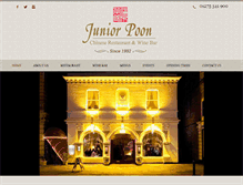 Tablet Screenshot of juniorpoon.com